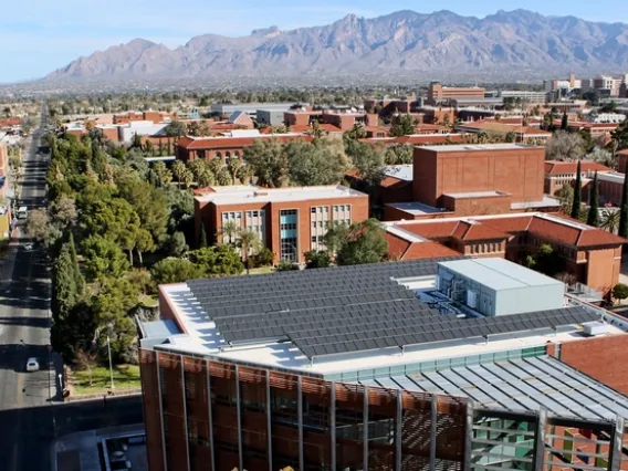 Solar Panels on top of McClelland Hall
